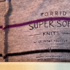 Torrid Super Soft Knit Cardigan Sweater - Rainbow Stripes